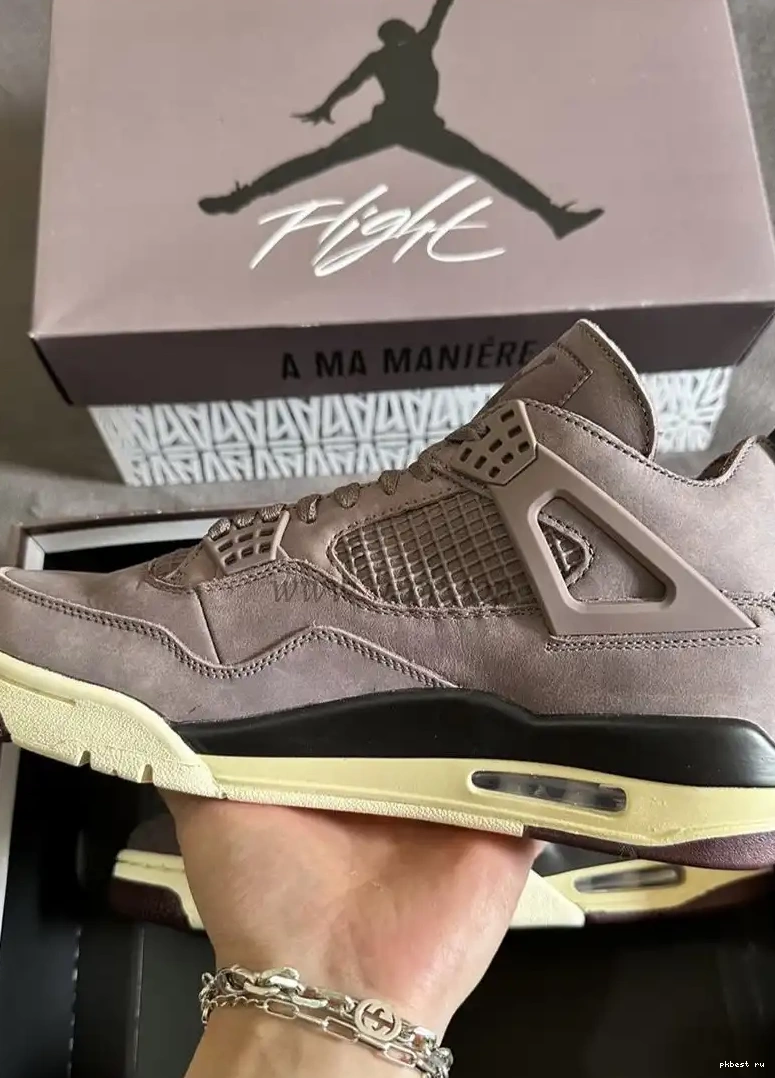 Ore GOD MATERIALS Ma 4 Violet A RETAIL TO PK Retro SHIP Jordan READY Maniére 0521